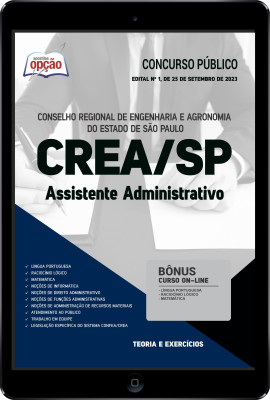 Apostila CREA-SP em PDF - Assistente Administrativo
