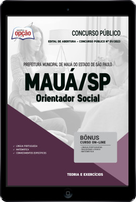 Apostila Prefeitura de Mauá - SP em PDF - Orientador Social