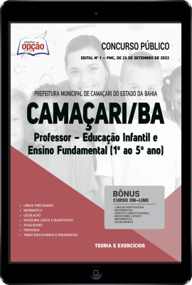 Apostila Prefeitura de Camaçari - BA em PDF - Professor - Educação Infantil e Ensino Fundamental (1º ao 5º ano)