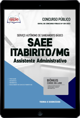 Apostila SAAE de Itabirito - MG em PDF - Assistente Administrativo