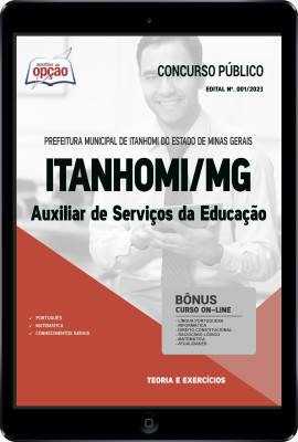 Apostila Prefeitura de Itanhomi - MG em PDF - Auxiliar de Serviços da Educação