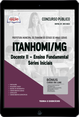 Apostila Prefeitura de Itanhomi - MG em PDF - Docente II - Ensino Fundamental - Séries Iniciais