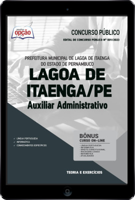 Apostila Prefeitura de Lagoa de Itaenga - PE em PDF - Auxiliar Administrativo