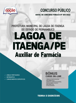 Apostila Prefeitura de Lagoa de Itaenga - PE - Auxiliar de Farmácia