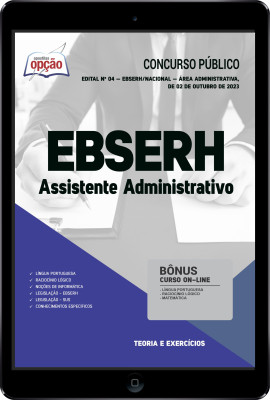 Apostila EBSERH em PDF - Assistente Administrativo
