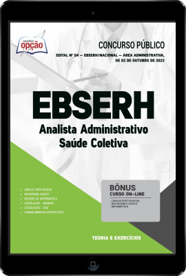 Apostila EBSERH em PDF - Analista Administrativo - Saúde Coletiva