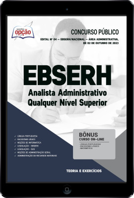 Apostila EBSERH em PDF - Analista Administrativo - Qualquer Nível Superior