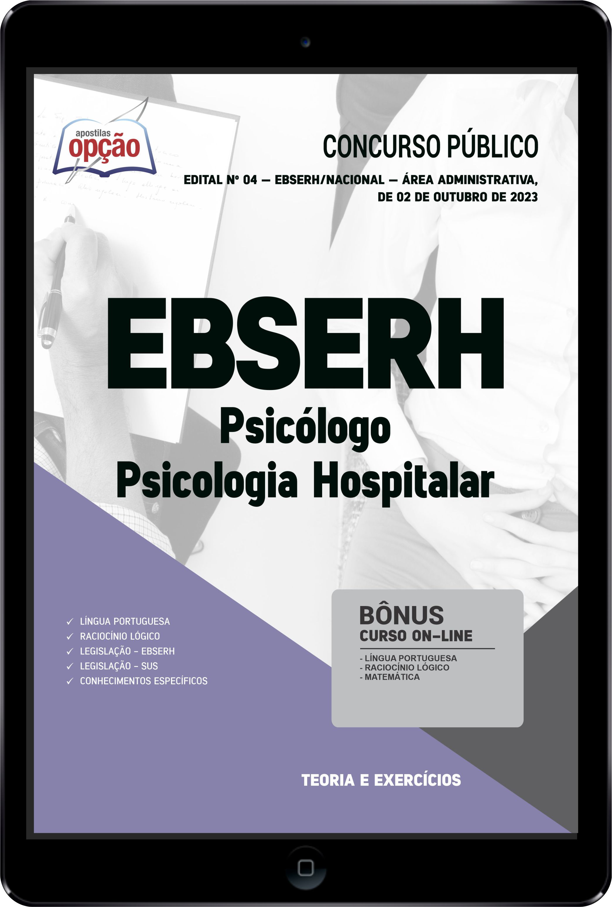 Apostila EBSERH PDF - Psicólogo - Psicologia Hospitalar 2023