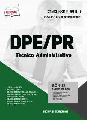 Apostila DPE-PR - Técnico Administrativo
