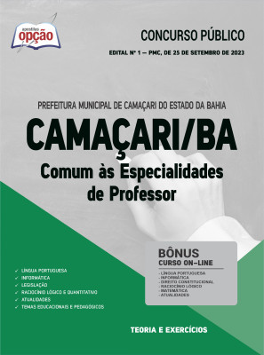 Apostila Prefeitura de Camaçari - BA - Comum às Especialidades de Professor