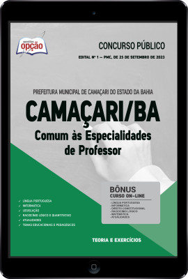 Apostila Prefeitura de Camaçari - BA em PDF - Comum às Especialidades de Professor