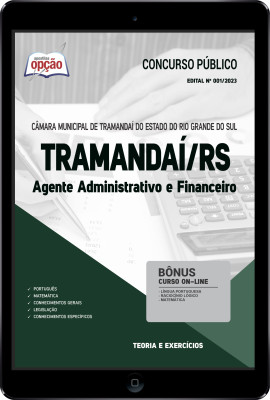 Apostila Câmara de Tramandaí - RS em PDF - Agente Administrativo e Financeiro