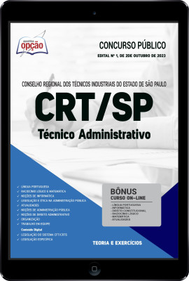 Apostila CRT-SP em PDF - Técnico administrativo