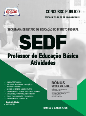 Apostila SEDF - Professor de Educação Básica - Atividades