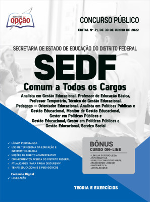 Apostila SEDF - Comum a Todos os Cargos