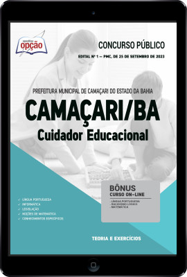 Apostila Prefeitura de Camaçari - BA em PDF - Cuidador Educacional