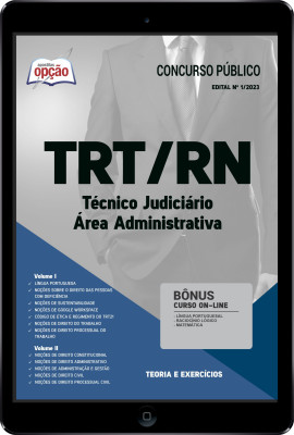 Apostila TRT-RN em PDF - Técnico Judiciário - Área Administrativa