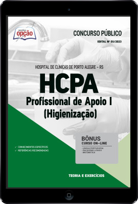 Apostila HCPA-RS em PDF - Profissional de Apoio I (Higienização)