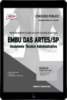 Apostila Prefeitura de Embu das Artes - SP em PDF - Assistente Técnico Administrativo