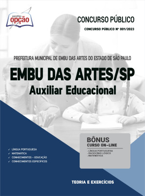 Apostila Prefeitura de Embu das Artes - SP - Auxiliar Educacional