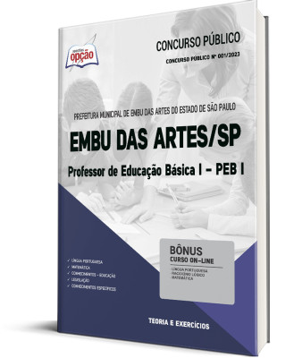 Apostila Prefeitura de Embu das Artes - SP - Professor de Educação Básica I - PEB I