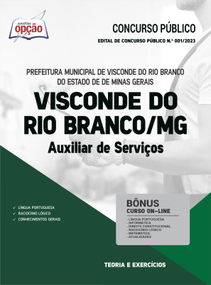 Apostila Prefeitura de Visconde do Rio Branco - MG - Auxiliar de Serviços