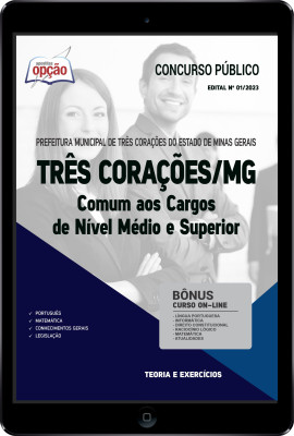 Apostila Prefeitura de Três Corações - MG em PDF - Comum aos Cargos de Nível Médio e Superior