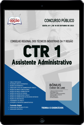 Apostila CRT 1 em PDF - Assistente Administrativo