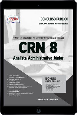 Apostila CRN 8 em PDF - Analista Administrativo Júnior