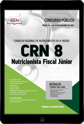 Apostila CRN 8 em PDF - Nutricionista Fiscal Júnior