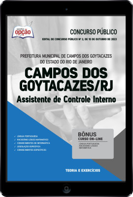 Apostila Prefeitura de Campos dos Goytacazes - RJ em PDF - Assistente de Controle Interno