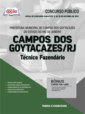 Apostila Prefeitura de Campos dos Goytacazes - RJ - Técnico Fazendário
