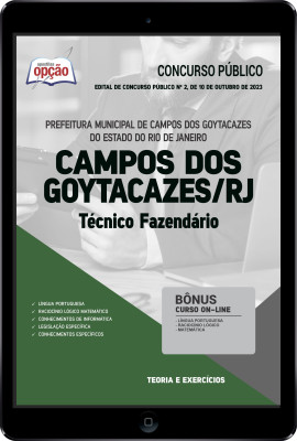 Apostila Prefeitura de Campos dos Goytacazes - RJ em PDF - Técnico Fazendário