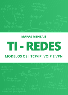 Mapas Mentais TI (Redes) - Modelos OSI, TCP/IP, VoIP e VPN (PDF)
