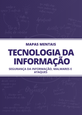 Mapas Mentais Tecnologia da Informação - Segurança da Informação, Malwares e Ataques (PDF)