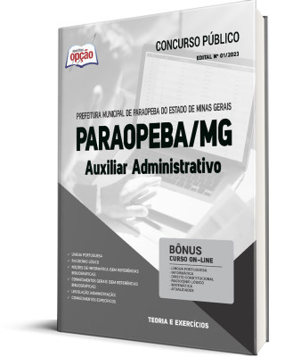 Apostila Prefeitura de Paraopeba - MG - Auxiliar Administrativo