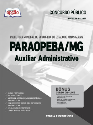 Apostila Prefeitura de Paraopeba - MG - Auxiliar Administrativo
