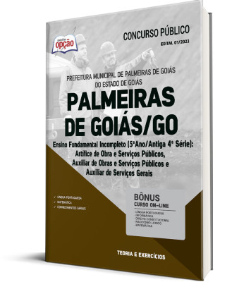 Apostila Prefeitura de Palmeiras de Goiás - GO - Ensino Fundamental Incompleto