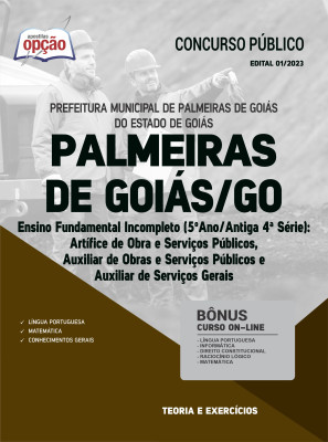 Apostila Prefeitura de Palmeiras de Goiás - GO - Ensino Fundamental Incompleto