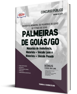 Apostila Prefeitura de Palmeiras de Goiás - GO - Motorista