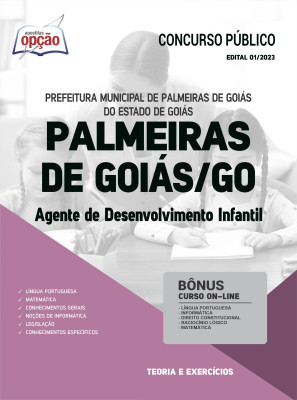 Apostila Prefeitura de Palmeiras de Goiás - GO - Agente de Desenvolvimento Infantil