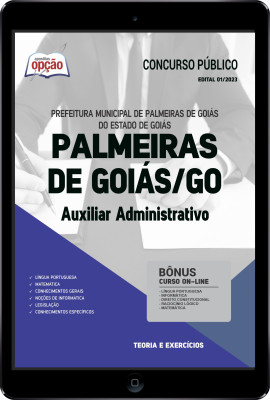 Apostila Prefeitura de Palmeiras de Goiás - GO em PDF - Auxiliar Administrativo