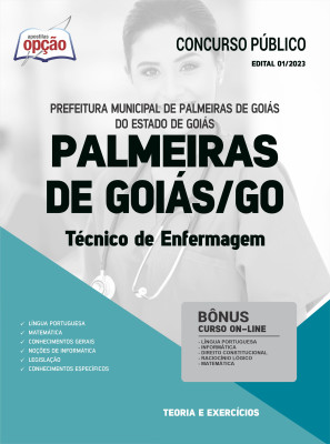 Apostila Prefeitura de Palmeiras de Goiás - GO - Técnico de Enfermagem