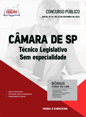 Apostila Câmara de SP - Técnico Legislativo - Sem Especialidade