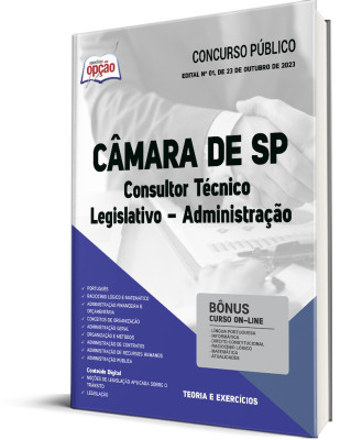 Apostila Câmara de SP - Consultor Técnico Legislativo - Administração