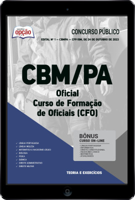Apostila CBM-PA em PDF - Oficial - Curso de Formação de Oficiais (CFO)
