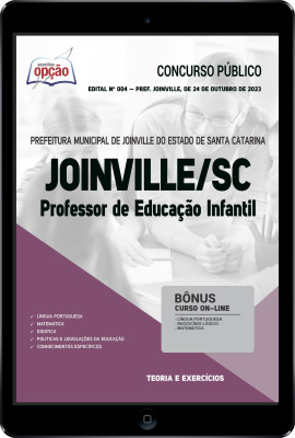 Apostila Prefeitura de Joinville - SC em PDF - Professor de Educação Infantil