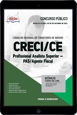 Apostila CRECI-CE em PDF - Profissional Analista Superior - PAS/Agente Fiscal