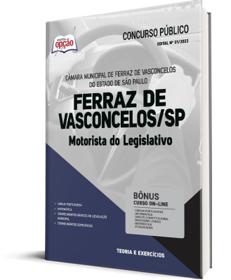 Apostila Câmara de Ferraz de Vasconcelos - SP - Motorista do Legislativo