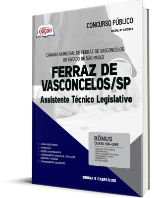Apostila Câmara de Ferraz de Vasconcelos - SP - Assistente Técnico Legislativo